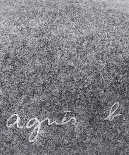 agnes b.(アニエスベー)の「AC17 E BERET キッズ ロゴベレー(ハンチング/ベレー帽・キッズ・グレー系その他・FREE)」の4枚目の写真