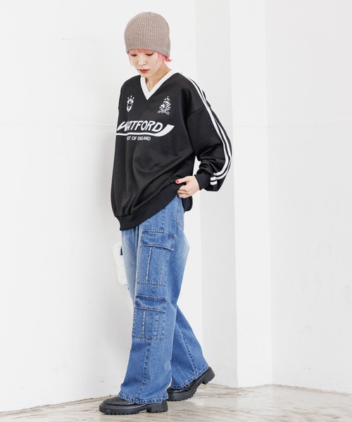 PBLIM（ページボーイリム）の「PBLIM/ポンチゲームシャツ（その他トップス・レディース・ブラック/グレー・FREE）」の3枚目の写真