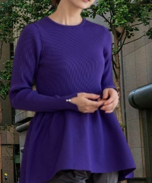 2点暖かSONOプリマプルオーバー、訳ありフレアプルオーバー セール】【SONO/ソーノ】3Dフレア ニットプルオーバー（ニット