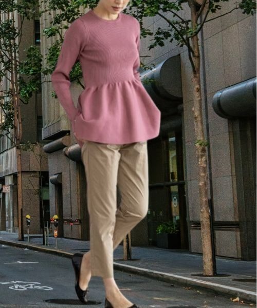 セール】【SONO/ソーノ】3Dフレア ニットプルオーバー（ニット