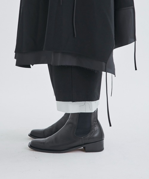 sulvam(サルバム)の「【sulvam/サルバム】GABARDINE PIPING LONG COAT(チェスターコート・メンズ・ブラック・SMALL/MEDIUM)」の6枚目の写真