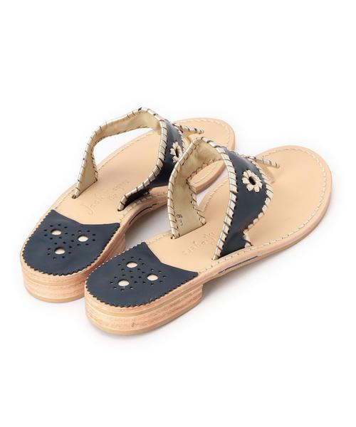 ODETTE E ODILE（オデットエオディール）の「ジャック ロジャース/Jack Rogers Plam BeachSD（サンダル・レディース・オフホワイト/シルバー/ネイビー・7/6/8/5）」の8枚目の写真