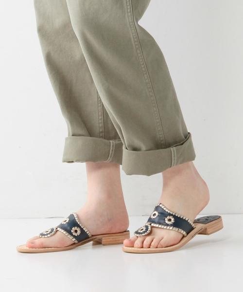 ODETTE E ODILE（オデットエオディール）の「ジャック ロジャース/Jack Rogers Plam BeachSD（サンダル・レディース・オフホワイト/シルバー/ネイビー・7/6/8/5）」の12枚目の写真