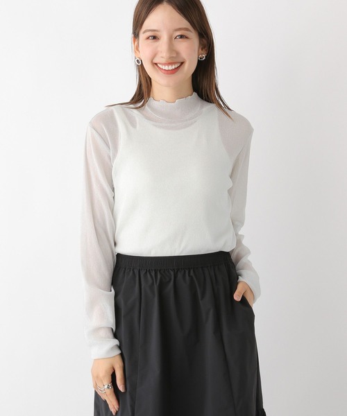 LEPSIM（レプシィム）の「ラメシアーハイネックプルオーバー　908521（Tシャツ/カットソー・レディース・ライトグリーン/ブラウン/ベージュ系その他/オフホワイト/ブラック/ライトグレー・FREE）」の18枚目の写真