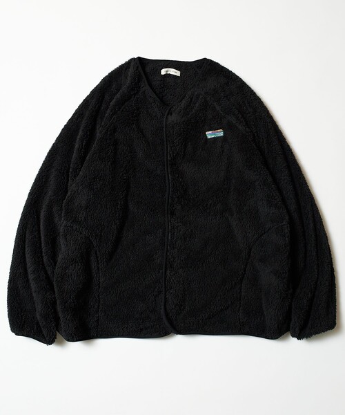 FREAK'S STORE(フリークスストア)の「限定展開 リラックスフィット フリースセットアップ/ノーカラージャケット×イージーパンツ/カーディガン(ノーカラージャケット・メンズ・ベージュ/オリーブ/ブラック・LARGE/SMALL/MEDIUM)」の4枚目の写真