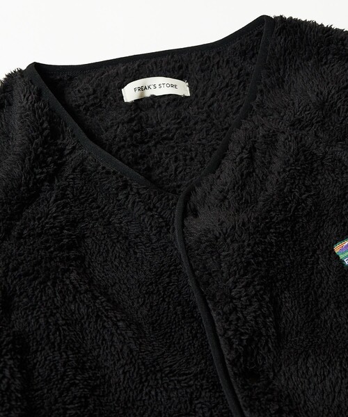 FREAK'S STORE(フリークスストア)の「限定展開 リラックスフィット フリースセットアップ/ノーカラージャケット×イージーパンツ/カーディガン(ノーカラージャケット・メンズ・ベージュ/オリーブ/ブラック・LARGE/SMALL/MEDIUM)」の5枚目の写真