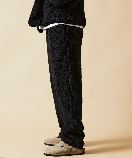 FREAK'S STORE(フリークスストア)の「限定展開 リラックスフィット フリースセットアップ/ノーカラージャケット×イージーパンツ/カーディガン(ノーカラージャケット・メンズ・ベージュ/オリーブ/ブラック・LARGE/SMALL/MEDIUM)」の20枚目の写真