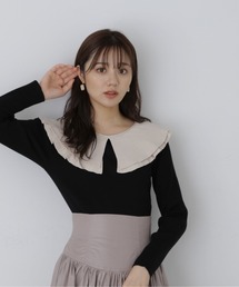 PROPORTION BODY DRESSING | プリーツレイヤードニット / 1213270034(ニット/セーター)