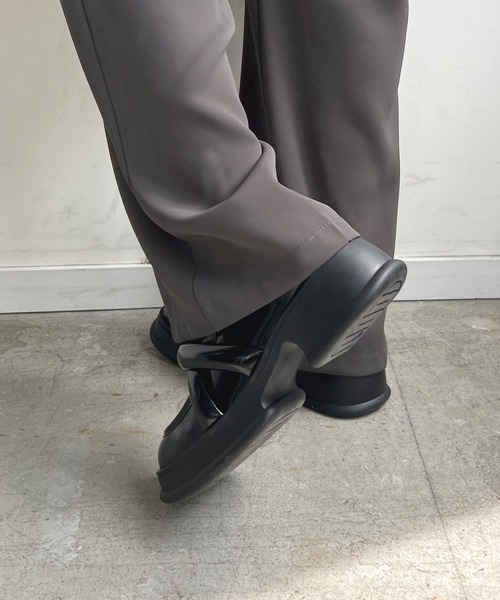 Futier land（フューティアランド）の「2way厚底パフローファー（ローファー・レディース・ブラック・36/37/38/39/40）」の10枚目の写真