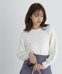 PROPORTION BODY DRESSING | 求心パールニットプルオーバー / 1213270036(ニット/セーター)