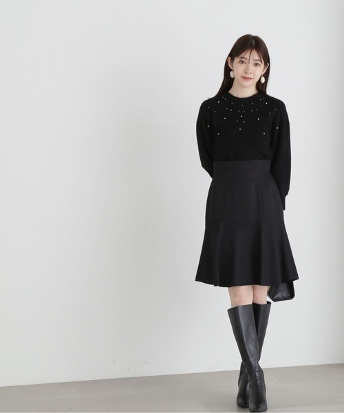 PROPORTION BODY DRESSING(プロポーションボディドレッシング)の「求心パールニットプルオーバー / 1213270036(ニット/セーター・レディース・ブラック/ベージュ/ホワイト系その他・FREE)」の9枚目の写真