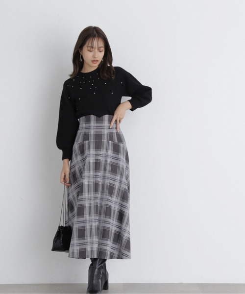 PROPORTION BODY DRESSING(プロポーションボディドレッシング)の「求心パールニットプルオーバー / 1213270036(ニット/セーター・レディース・ブラック/ベージュ/ホワイト系その他・FREE)」の5枚目の写真