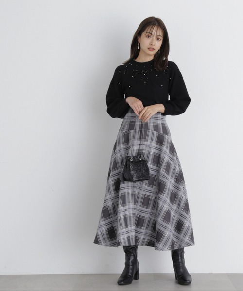 PROPORTION BODY DRESSING(プロポーションボディドレッシング)の「求心パールニットプルオーバー / 1213270036(ニット/セーター・レディース・ブラック/ベージュ/ホワイト系その他・FREE)」の4枚目の写真