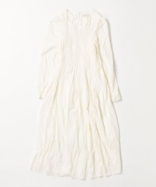 Dream garden(ドリームガーデン)の「シャーリングティアードワンピース(ワンピース・レディース・アイボリー/レンガ/ブラック・FREE)」の15枚目の写真