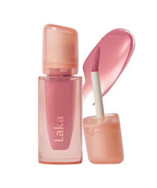 Laka(ラカ)の「ジェリーイングヌードグロス(口紅/リップティント/グロス・レディース・#303 /ももリング/#305 /みかんリング/#304 /ジンジャーリング/#302 /ぶどうリング/#301 /フィグリング/#306 /エンジェルリング/#307 /ココリング/#309 /ハートリング/#308 /ローサリング/#310 /メルバリング・FREE)」の5枚目の写真