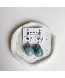 【maru】フラワードロップピアス(MA)