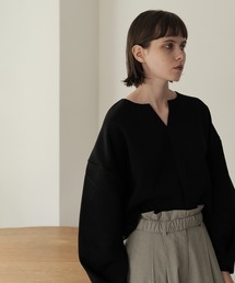 【ZOZO限定】FOLD SLEEVE CUT TOPS