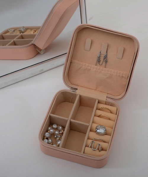 M*o様 グレーの多段式アクセサリーケース セール】【resonance】シンプルデザイン アクセサリーケース