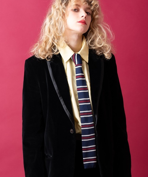 an meets zakka（アンミツザッカ）の「an meets zakka ニットタイ（ネクタイ・メンズ・ネイビー系/レッド系その他/グリーン系その他/ワインレッド/ブラウン/ネイビー/グレー/ブラック/グリーン/ホワイト/A/H/チャコール/C/D/E/F/B/G/I/K/L/M/J/P/R/N/O/Q/S/T・ONESIZE）」の12枚目の写真