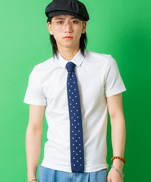 an meets zakka（アンミツザッカ）の「an meets zakka ニットタイ（ネクタイ・メンズ・ネイビー系/レッド系その他/グリーン系その他/ワインレッド/ブラウン/ネイビー/グレー/ブラック/グリーン/ホワイト/A/H/チャコール/C/D/E/F/B/G/I/K/L/M/J/P/R/N/O/Q/S/T・ONESIZE）」の19枚目の写真