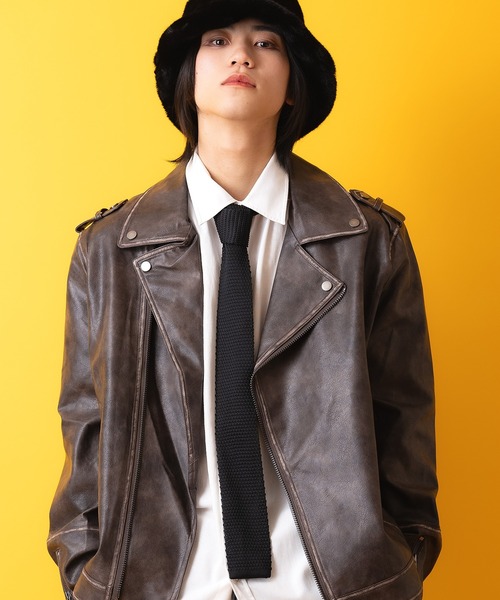 an meets zakka（アンミツザッカ）の「an meets zakka ニットタイ（ネクタイ・メンズ・ネイビー系/レッド系その他/グリーン系その他/ワインレッド/ブラウン/ネイビー/グレー/ブラック/グリーン/ホワイト/A/H/チャコール/C/D/E/F/B/G/I/K/L/M/J/P/R/N/O/Q/S/T・ONESIZE）」の3枚目の写真