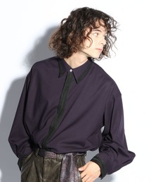 HARE | ニットテープクレリックシャツ(HARE)(シャツ/ブラウス)