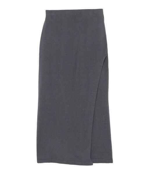 LAGUNAMOON(ラグナムーン)の「ラップデザインタイトニットスカート(スカート・レディース・ホワイト/チャコールグレー/ブラック・SMALL/MEDIUM)」の3枚目の写真