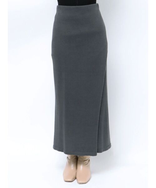 LAGUNAMOON(ラグナムーン)の「ラップデザインタイトニットスカート(スカート・レディース・ホワイト/チャコールグレー/ブラック・SMALL/MEDIUM)」の9枚目の写真