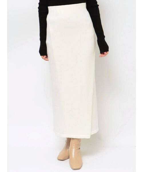 LAGUNAMOON(ラグナムーン)の「ラップデザインタイトニットスカート(スカート・レディース・ホワイト/チャコールグレー/ブラック・SMALL/MEDIUM)」の18枚目の写真