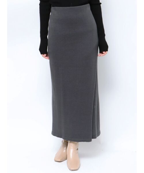 LAGUNAMOON(ラグナムーン)の「ラップデザインタイトニットスカート(スカート・レディース・ホワイト/チャコールグレー/ブラック・SMALL/MEDIUM)」の19枚目の写真