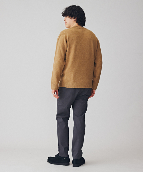 B.C STOCK(ベーセーストック)の「VIE LOGO インターシャ ニット(ニット/セーター・メンズ・ベージュ/ネイビー/ホワイト/グリーン・MEDIUM/LARGE)」の6枚目の写真