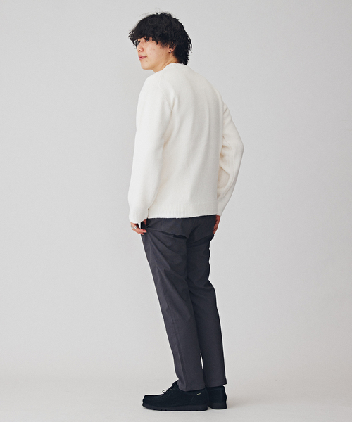B.C STOCK(ベーセーストック)の「VIE LOGO インターシャ ニット(ニット/セーター・メンズ・ベージュ/ネイビー/ホワイト/グリーン・MEDIUM/LARGE)」の8枚目の写真
