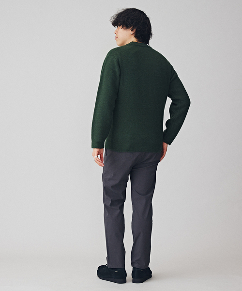 B.C STOCK(ベーセーストック)の「VIE LOGO インターシャ ニット(ニット/セーター・メンズ・ベージュ/ネイビー/ホワイト/グリーン・MEDIUM/LARGE)」の11枚目の写真