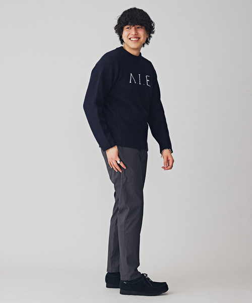 B.C STOCK(ベーセーストック)の「VIE LOGO インターシャ ニット(ニット/セーター・メンズ・ベージュ/ネイビー/ホワイト/グリーン・MEDIUM/LARGE)」の13枚目の写真