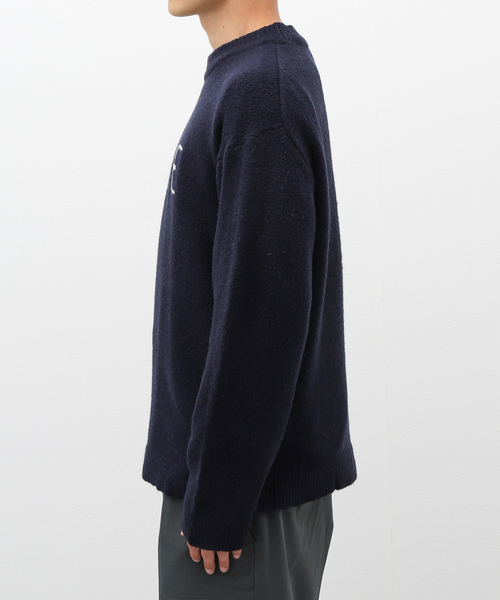 B.C STOCK(ベーセーストック)の「VIE LOGO インターシャ ニット(ニット/セーター・メンズ・ベージュ/ネイビー/ホワイト/グリーン・MEDIUM/LARGE)」の17枚目の写真