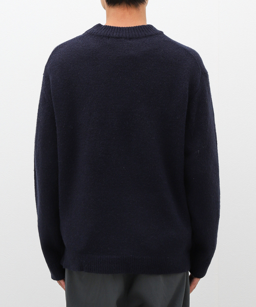 B.C STOCK(ベーセーストック)の「VIE LOGO インターシャ ニット(ニット/セーター・メンズ・ベージュ/ネイビー/ホワイト/グリーン・MEDIUM/LARGE)」の18枚目の写真