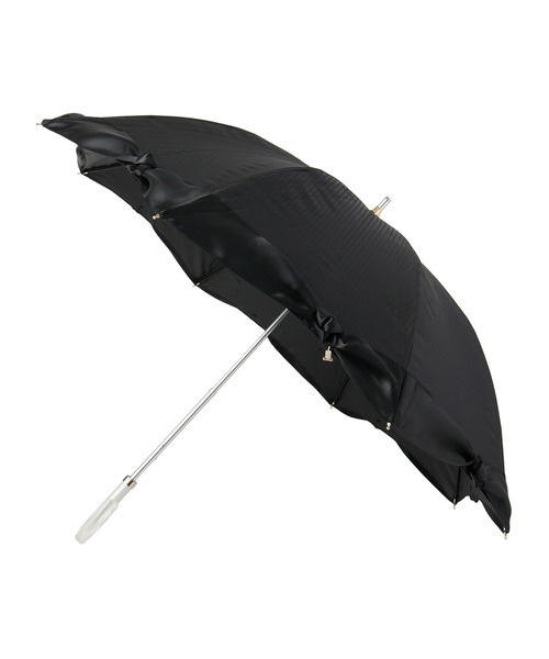 LANVIN en Bleu(ランバンオンブルー)の「晴雨兼用日傘 サテンリボン(長傘・レディース・スカイブルー/ベージュ/ブラック/オフホワイト/サックスブルー/キャメル・FREE)」の21枚目の写真