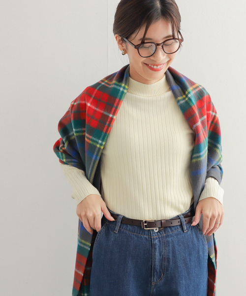 URBAN RESEARCH DOORS(アーバンリサーチドアーズ)の「ハイネックリブニット(ニット/セーター・レディース・マスタード/ブラック/アイボリー/モカ・MEDIUM)」の11枚目の写真