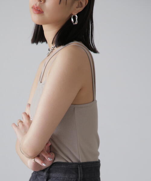 FREE'S MART（フリーズマート）の「◇カップ付きホルターキャミソール(カップ取り外し可)（キャミソール・レディース・ホワイト/グレー/ブラック・FREE）」の22枚目の写真