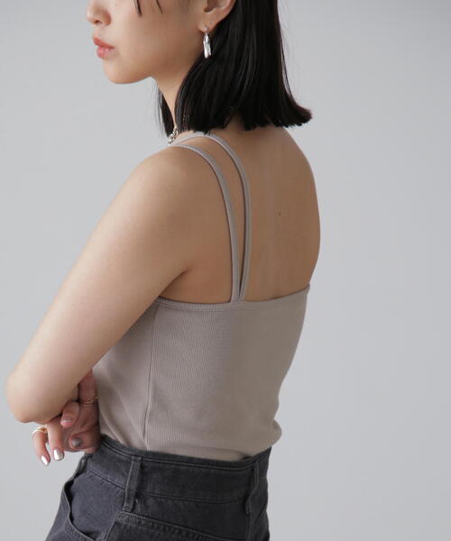 FREE'S MART（フリーズマート）の「◇カップ付きホルターキャミソール(カップ取り外し可)（キャミソール・レディース・ホワイト/グレー/ブラック・FREE）」の21枚目の写真