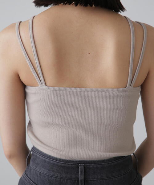 FREE'S MART（フリーズマート）の「◇カップ付きホルターキャミソール(カップ取り外し可)（キャミソール・レディース・ホワイト/グレー/ブラック・FREE）」の16枚目の写真