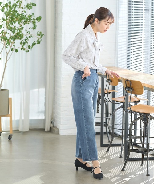 Honeys(ハニーズ)の「ボウタイブラウス(シャツ/ブラウス・レディース・ホワイト×グレー/グレー系その他/ホワイト/ホワイト×ピンク/ブラック/グレイッシュベージュ・3L/LL/L/S/M)」の20枚目の写真