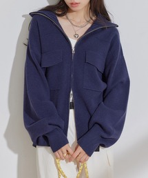 VIS | Wジップニットブルゾンカーディガン(カーディガン/ボレロ)