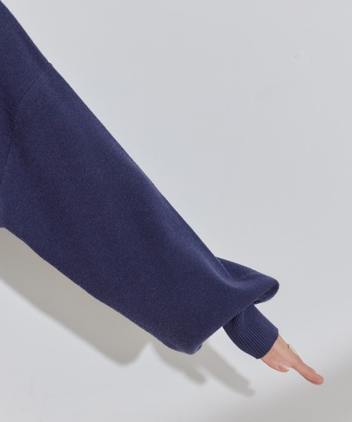 VIS（ビス）の「Wジップニットブルゾンカーディガン（カーディガン/ボレロ・レディース・ホワイト系その他5/ブルー系その他/オレンジ系その他・FREE）」の16枚目の写真