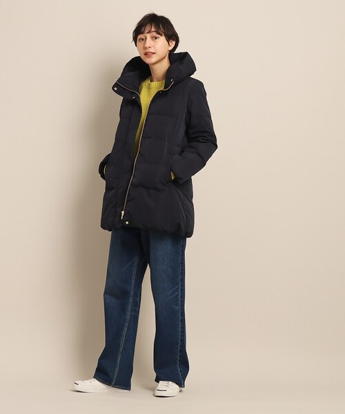 Dessin（デッサン）の「◇ピーチスキンミドル丈ダウンコート（XS～L