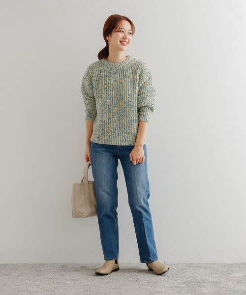 URBAN RESEARCH DOORS(アーバンリサーチドアーズ)の「カラーネップローゲージKNIT(ニット/セーター・レディース・ホワイト系その他/ブルー系その他・MEDIUM)」の13枚目の写真