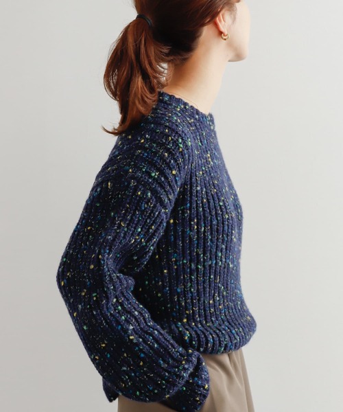 URBAN RESEARCH DOORS(アーバンリサーチドアーズ)の「カラーネップローゲージKNIT(ニット/セーター・レディース・ホワイト系その他/ブルー系その他・MEDIUM)」の19枚目の写真