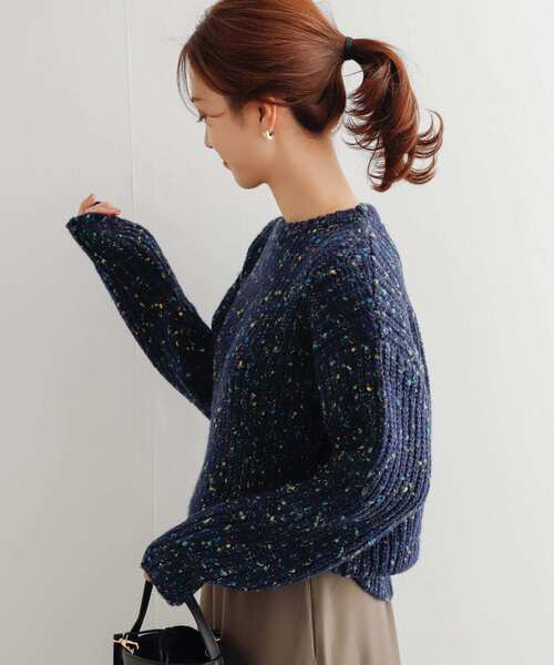 URBAN RESEARCH DOORS(アーバンリサーチドアーズ)の「カラーネップローゲージKNIT(ニット/セーター・レディース・ホワイト系その他/ブルー系その他・MEDIUM)」の21枚目の写真