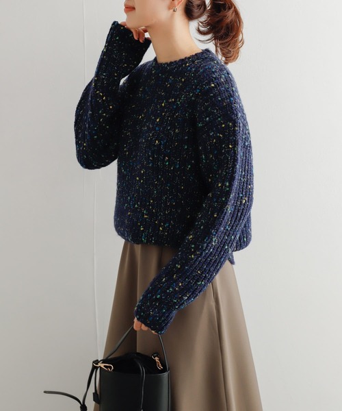 URBAN RESEARCH DOORS(アーバンリサーチドアーズ)の「カラーネップローゲージKNIT(ニット/セーター・レディース・ホワイト系その他/ブルー系その他・MEDIUM)」の22枚目の写真