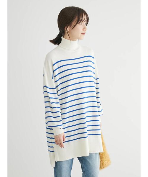 Green　Parks（グリーンパークス）の「もちっとタートルニットチュニック（チュニック・レディース・グリーン/その他7/ピンク/グレー系その他・FREE）」の16枚目の写真